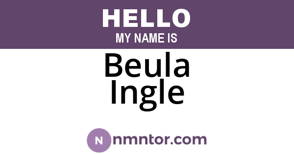 Beula Ingle
