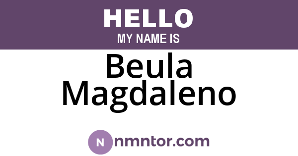 Beula Magdaleno