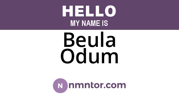 Beula Odum