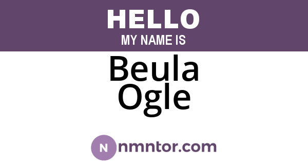 Beula Ogle