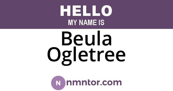 Beula Ogletree