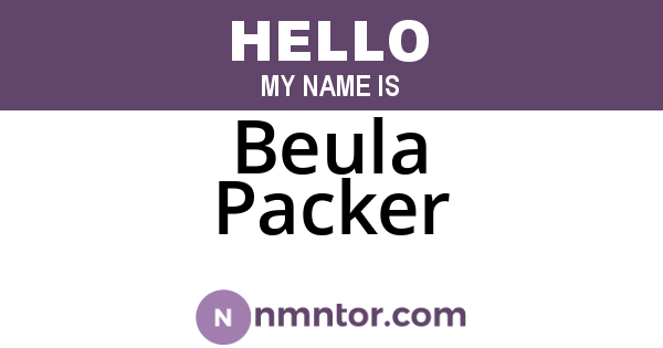 Beula Packer