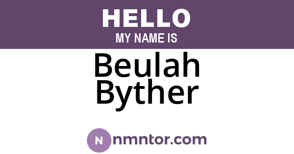 Beulah Byther
