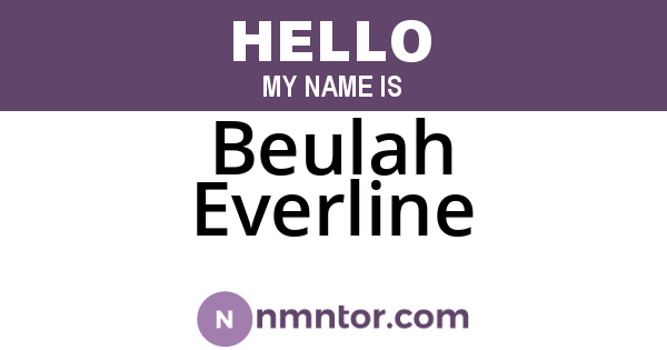 Beulah Everline