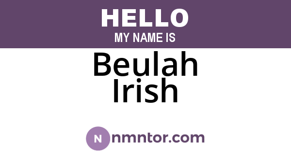 Beulah Irish