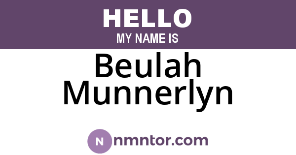 Beulah Munnerlyn