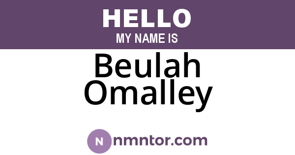 Beulah Omalley