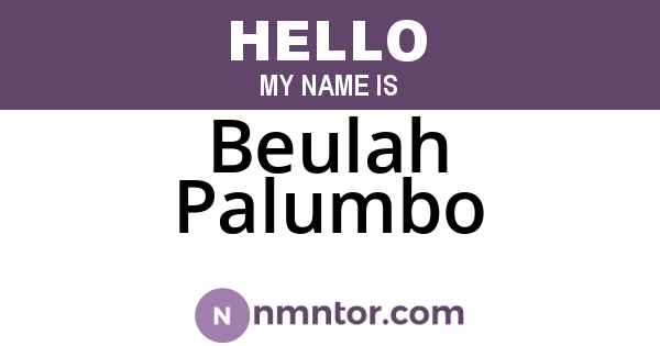 Beulah Palumbo