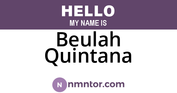 Beulah Quintana