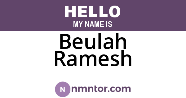 Beulah Ramesh