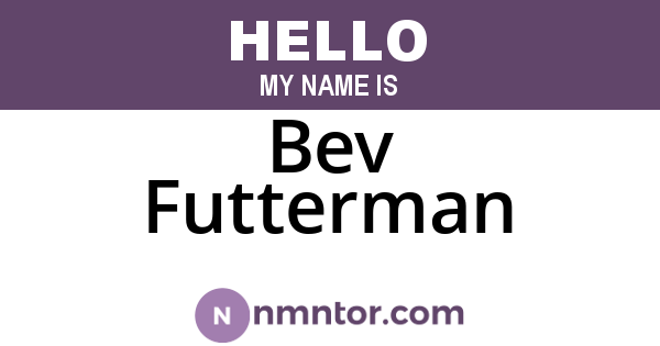 Bev Futterman