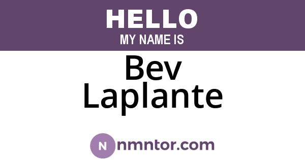 Bev Laplante