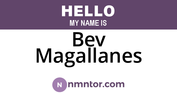Bev Magallanes