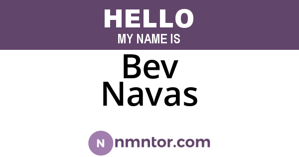 Bev Navas