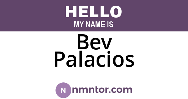 Bev Palacios