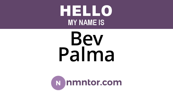 Bev Palma