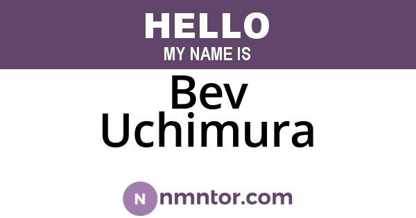 Bev Uchimura