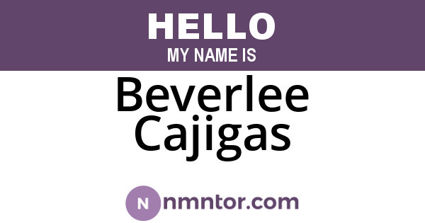 Beverlee Cajigas