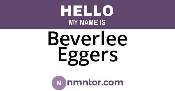 Beverlee Eggers