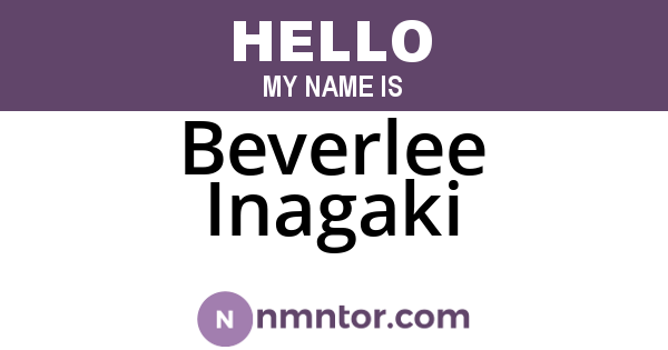 Beverlee Inagaki