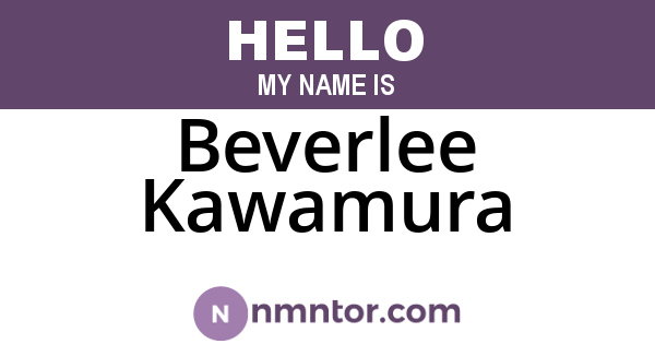 Beverlee Kawamura
