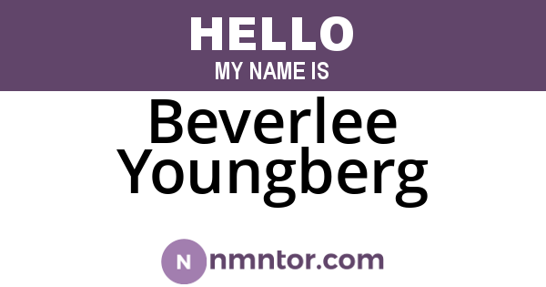 Beverlee Youngberg