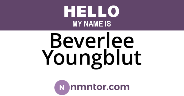 Beverlee Youngblut