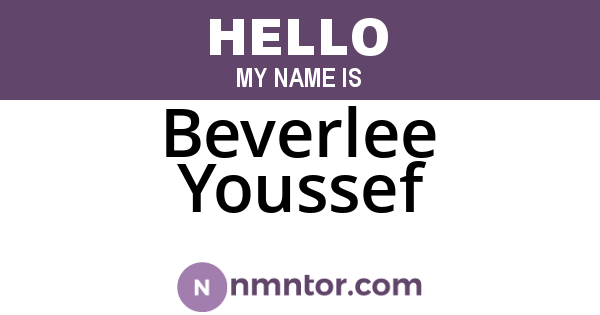Beverlee Youssef