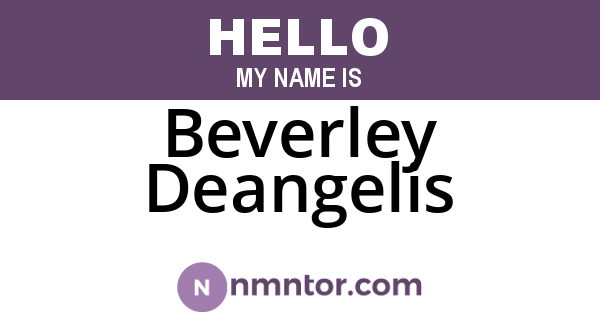 Beverley Deangelis