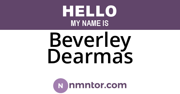 Beverley Dearmas