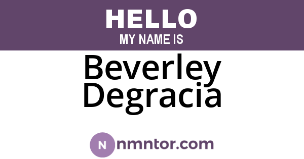 Beverley Degracia