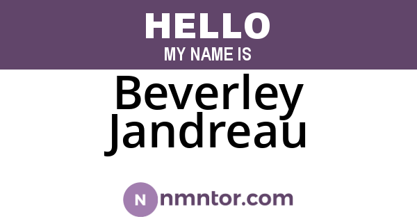 Beverley Jandreau