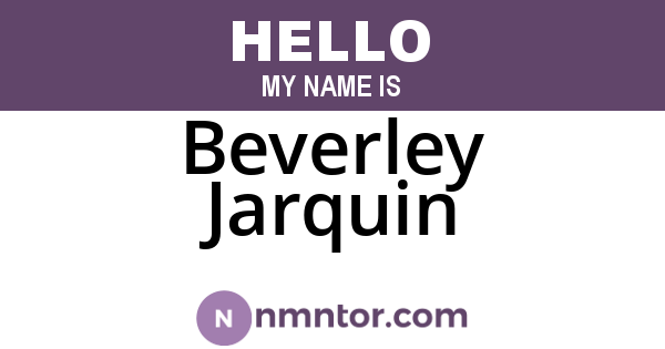 Beverley Jarquin
