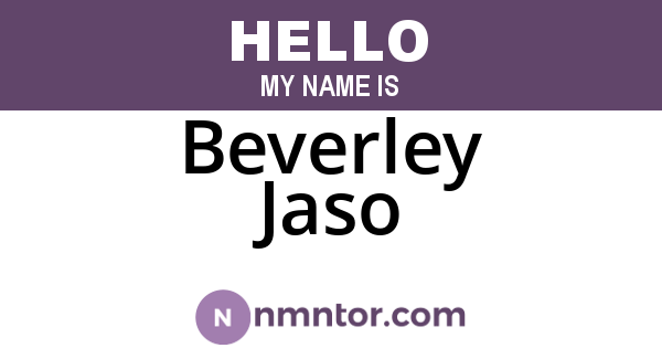 Beverley Jaso