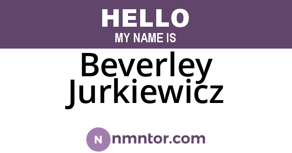 Beverley Jurkiewicz
