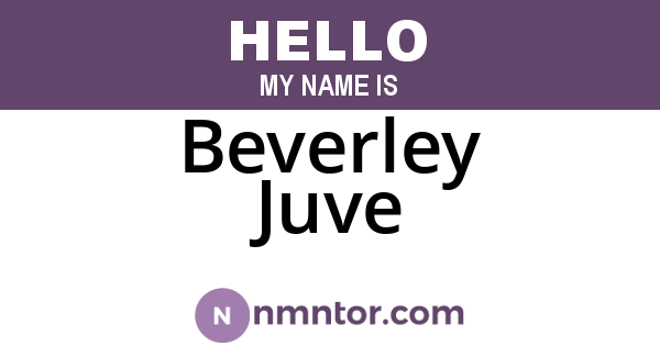 Beverley Juve