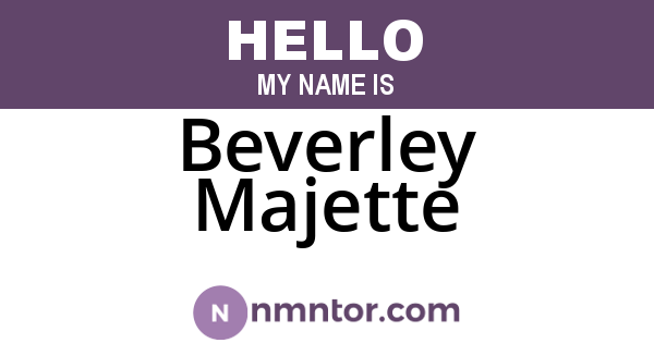Beverley Majette
