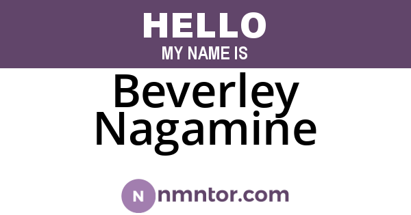Beverley Nagamine