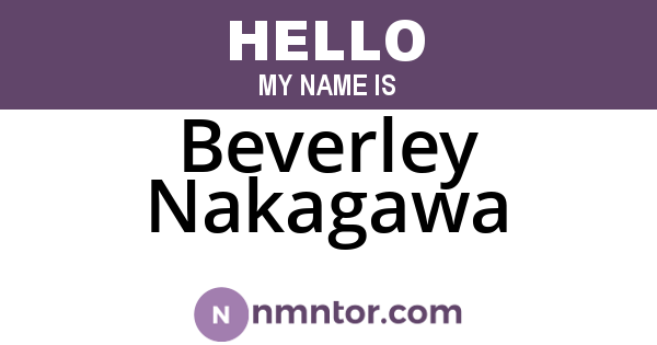 Beverley Nakagawa