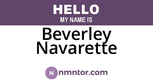 Beverley Navarette