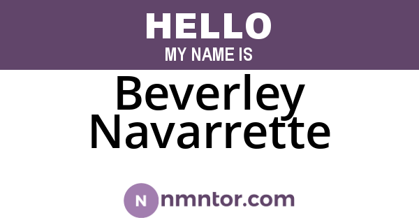 Beverley Navarrette