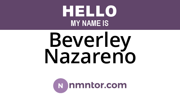 Beverley Nazareno