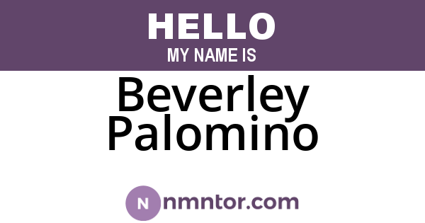 Beverley Palomino