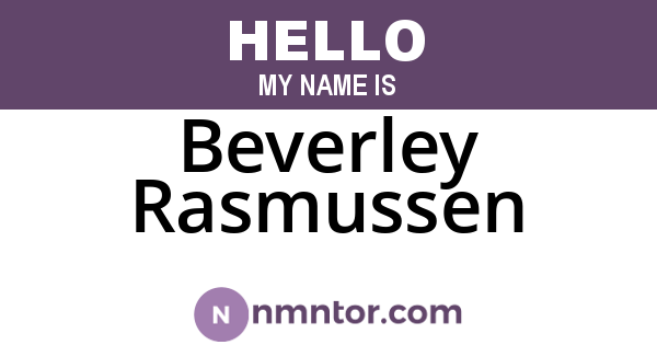 Beverley Rasmussen