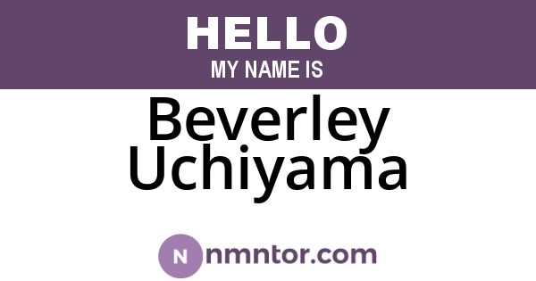 Beverley Uchiyama