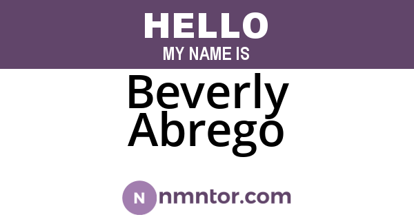 Beverly Abrego