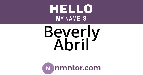 Beverly Abril