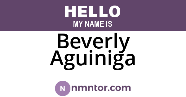 Beverly Aguiniga