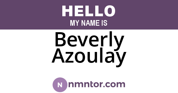 Beverly Azoulay