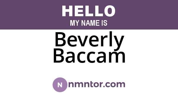 Beverly Baccam